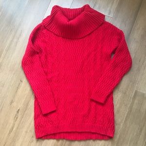 Laura Ashley petite hi-low hem câble sweater